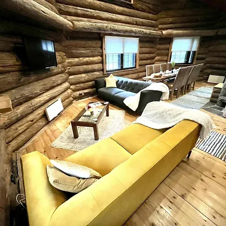 度假居 Pukelo Arctic With Wifi Sauna 4 Poster Bed Fireplace 萨拉
