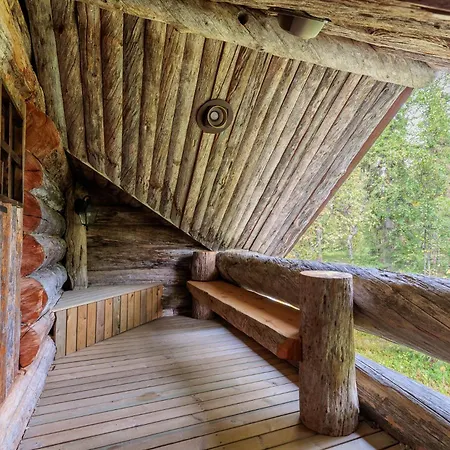 Prázdninový dům Pukelo Arctic With Wifi Sauna 4 Poster Bed Fireplace Salla